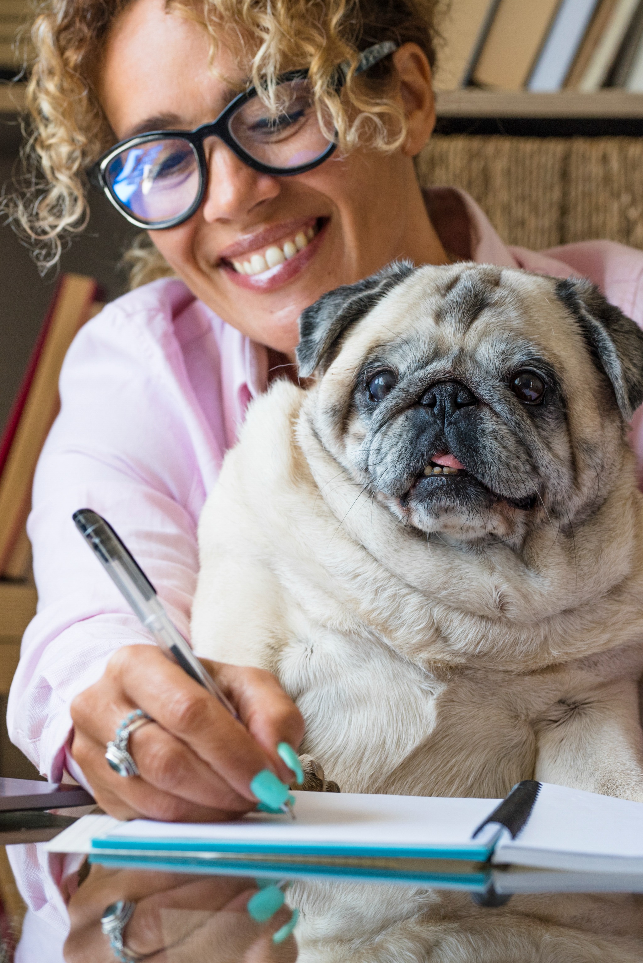 Client with dog