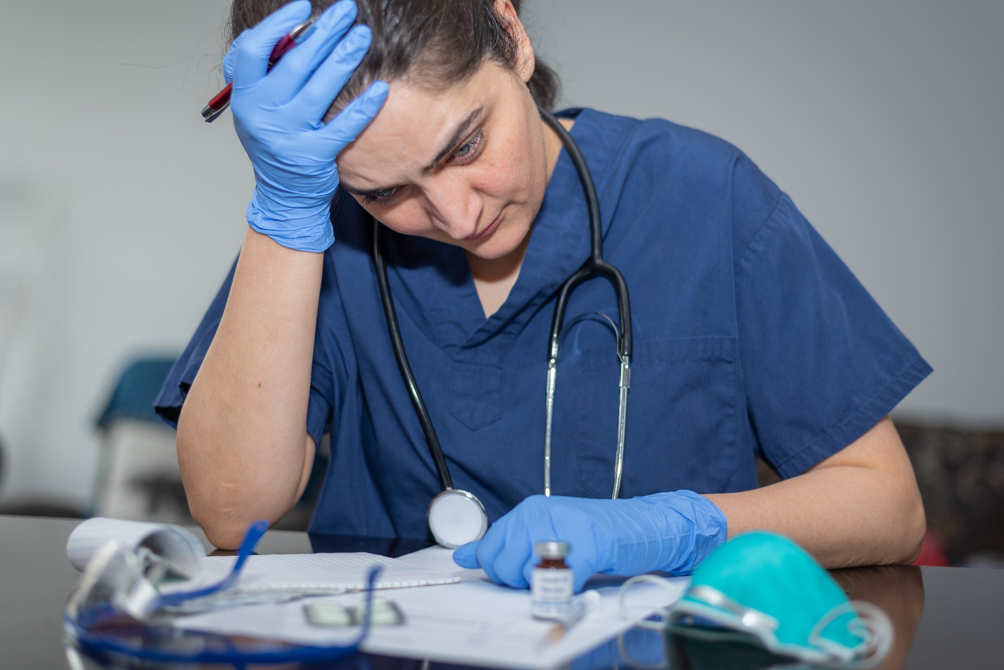 Stressed Doctor